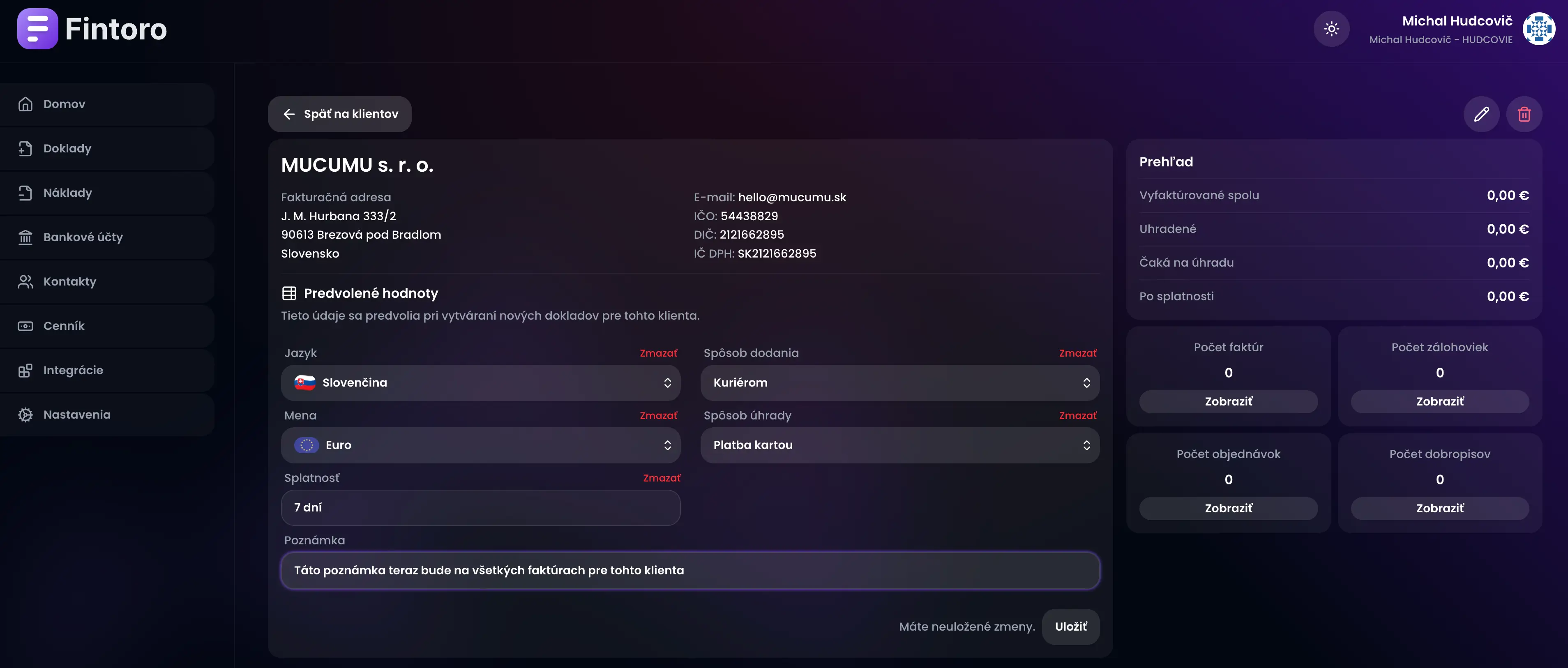 Thumnail článku - Ako nastaviť predvolenú poznámku faktúry pre konkrétneho klienta
