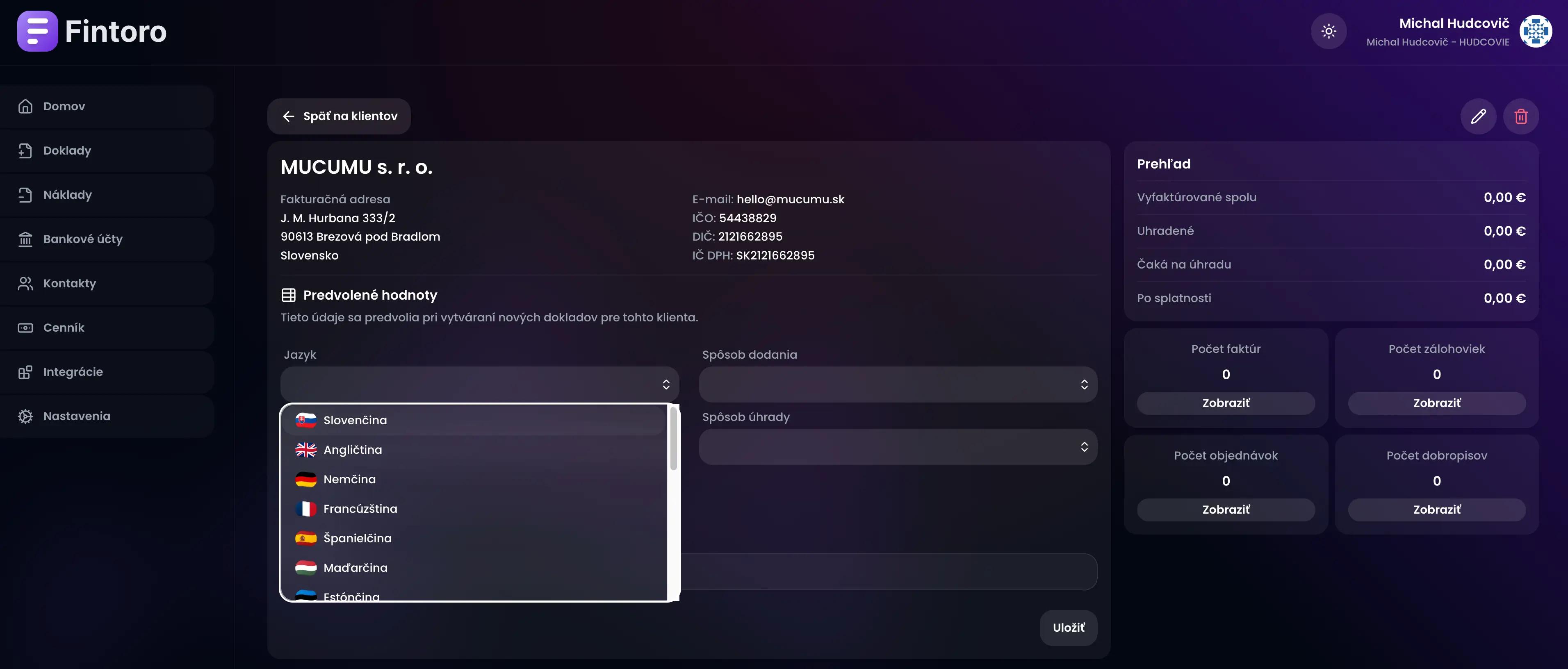 Thumnail článku - Ako nastaviť predvolený jazyk fakturácie pre konkrétneho klienta